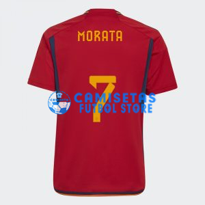 Camiseta Morata 7 España 1ª Equipación 2022 Mundial