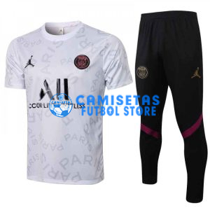 Camiseta de Entrenamiento PSG 2021/2022 Kit Letra Estampado Blanco