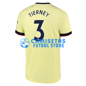 Camiseta Tierney 3 Arsenal 2ª Equipación 2021/2022