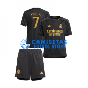 Camiseta Vini Jr. 7 Real Madrid 3ª Equipación 2023/2024 Niño Kit