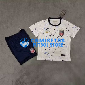 Camiseta EE.UU. 1ª Equipación Copa Mundial Femenina 2023 Niño Kit