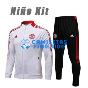 Chándal Manchester United 2021/2022 Niño Blanco