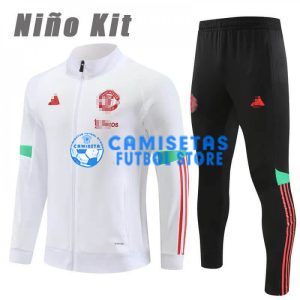 Chandal Manchester United 2023/2024 Niño Blanco