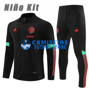 Chandal Manchester United 2023/2024 Niño Negro