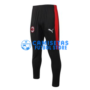 Pantalón Largo De Entrenamiento AC Milan 2020/2021 Negro/Manga Roja