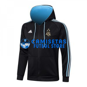 Chaqueta Argentina 2023 Con Capucha Negro