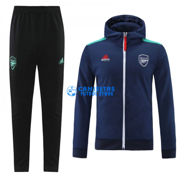 Chandal Arsenal 2021/2022 Con Capucha Azul Marino