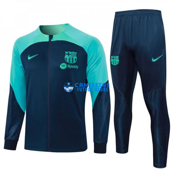 Chandal Barcelona 2023/2024 Azul Marino/Verde