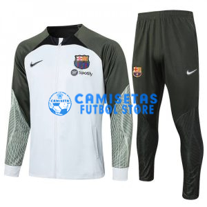 Chandal Barcelona 2023/2024 Gris Claro/Verde