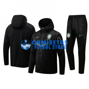Chandal Brasil 2022 Con Capucha Negro