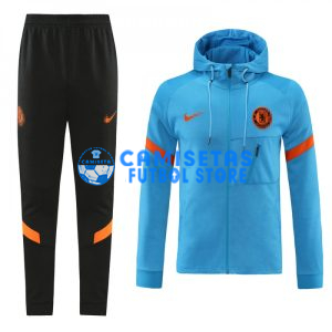 Chandal Chelsea 2021/2022 Con Capucha Azul