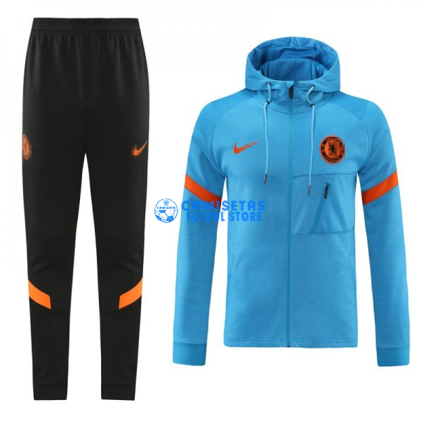 Chandal Chelsea 2021/2022 Con Capucha Azul