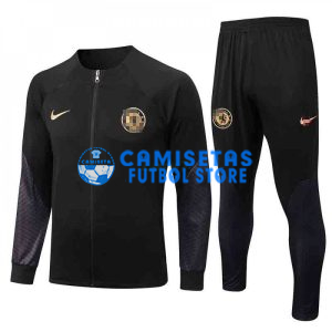 Chandal Chelsea 2022/2023 Negro con Mangas de Malla