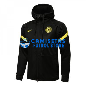 Chaqueta Chelsea FC 2021/2022 Con Capucha Negro