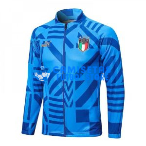 Chaqueta Italia 2022 Azul con Estampado