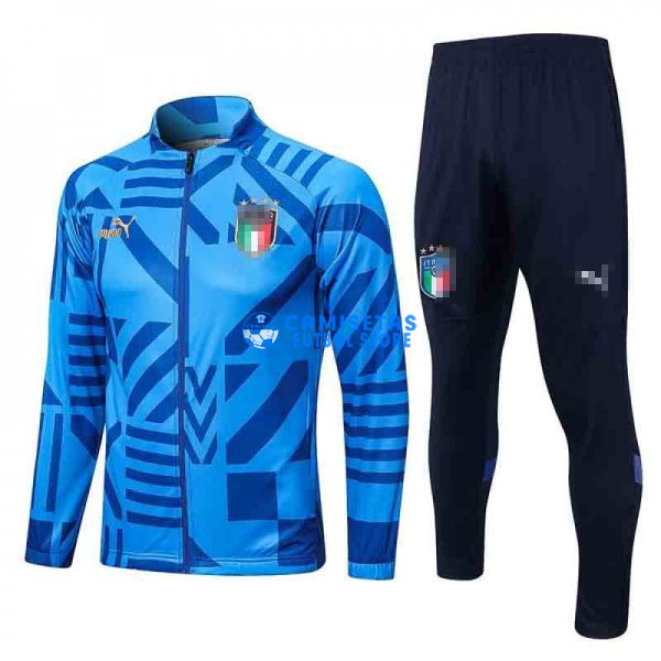 Chandal Italia 2022 Azul con Estampado