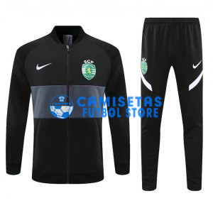 Chandal Lisboa 2021/2022 Cuello Alto Negro/Gris