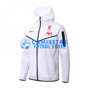 Chaqueta Liverpool 2022/2023 Con Capucha Blanco