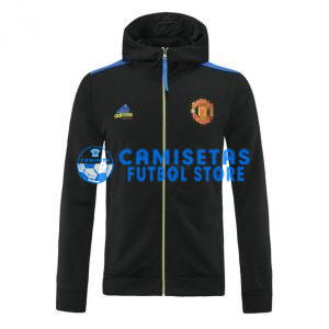 Chaqueta Manchester United 2021/2022 Con Capucha Negro/Azul