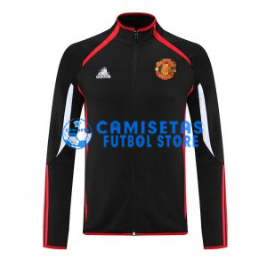 Chaqueta Manchester United 2021/2022 Cuello Alto Negro/Rojo