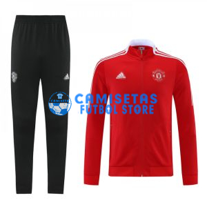 Chandal Manchester United 2021/2022 Cuello Alto Rojo/Blanco