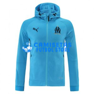 Chaqueta Olympique Marsella 2021/2022 Con Capucha Azul