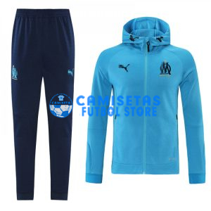 Chandal Olympique Marsella 2021/2022 Con Capucha Azul