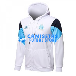 Chaqueta Olympique Marsella 2021/2022 Con Capucha Blanco