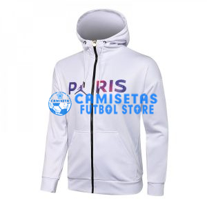 Chaqueta PSG 2021/2022 Con Capucha Blanco