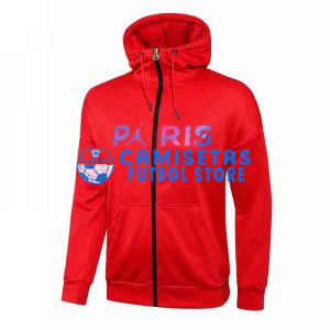 Chaqueta PSG 2021/2022 Con Capucha Rojo