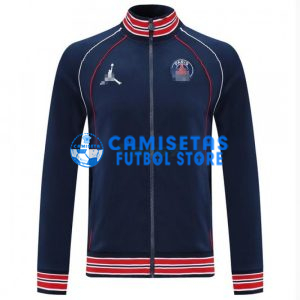 Chaqueta PSG 2021/2022 Cuello Alto Azul Marino/Rojo