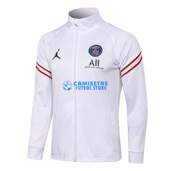 Chaqueta PSG 2021/2022 Cuello Alto Blanco