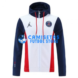 Chaqueta PSG 2021/2022 Jordan Con Capucha Azul/Blanco/Rojo