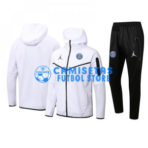 Chandal PSG 2022/2023 Con Capucha Blanco
