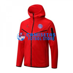 Chaqueta PSG 2022/2023 Con Capucha Rojo