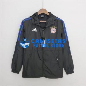 Cortavientos Bayern Múnich 2022/2023 Con Capucha Negro