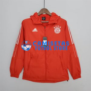 Cortavientos Bayern Múnich 2022/2023 Con Capucha Rojo