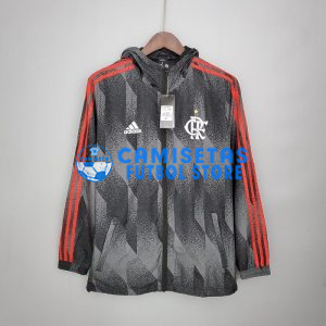 Cortavientos Flamengo 2021/2022 Con Capucha Negro