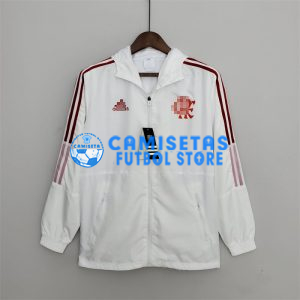 Cortavientos Flamengo 2022/2023 Con Capucha Blanco