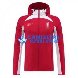Cortavientos Liverpool 2022/2023 Con Capucha Rojo/Blanco