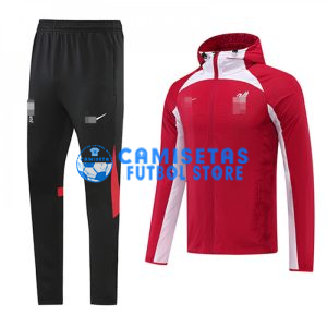 Cortavientos Liverpool 2022/2023 Con Capucha Kit Rojo/Blanco