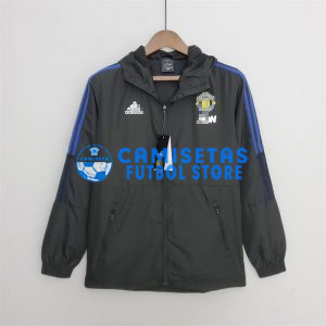 Cortavientos Manchester United 2022/2023 Con Capucha Negro