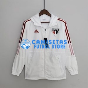 Cortavientos São Paulo 2022/2023 Con Capucha Blanco