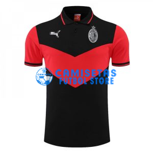 Polo AC Milan 2022/2023 Negro/Rojo