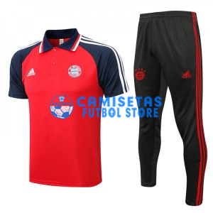 Polo Bayern Múnich 2022/2023 Kit Rojo/Azul Marino