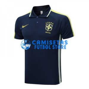 Polo Brasil 2022 Azul Marino/Amarillo