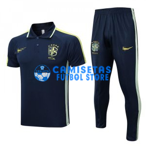 Polo Brasil 2022 Kit Azul Marino/Amarillo