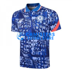 Polo Chelsea FC 2021/2022 Estampado Azul