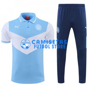 Polo Manchester City 2022/2023 Kit Azul/Blanco