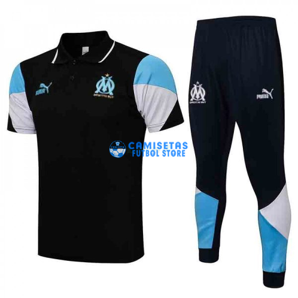 Polo Olympique Marsella 2021/2022 Kit Negro